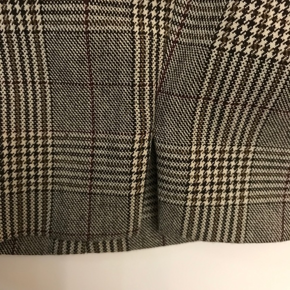 NWT Zara Woman Chino Fit Glen Plaid Checkered Pants Waist 36 - Picture 9 of 14